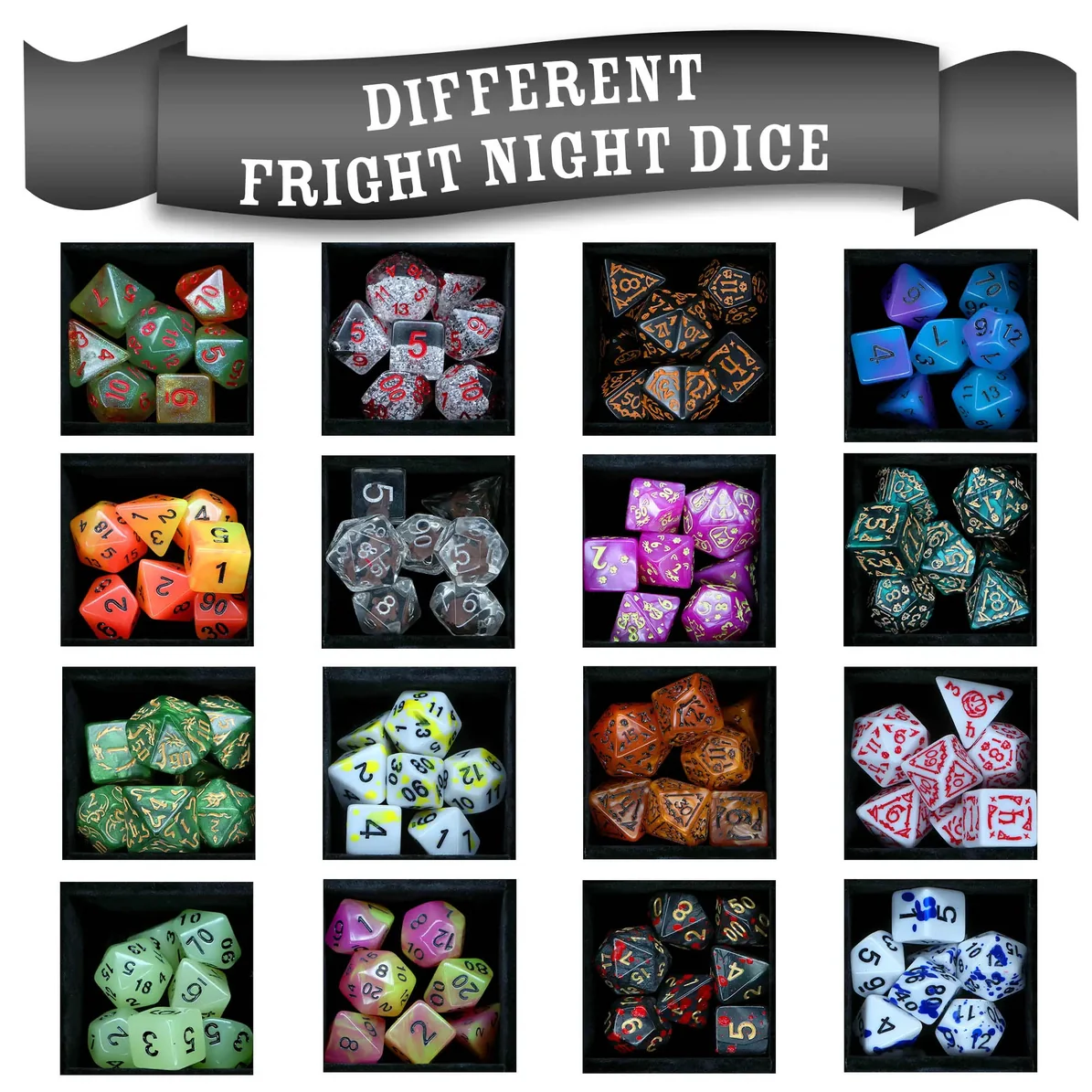 1985 Games: Fright Night Mystery Dice – Spooky Dice, Pin and Sticker Blind Bag - Image 3