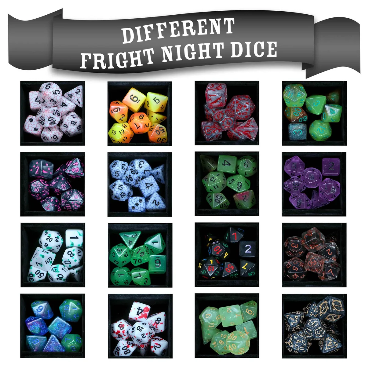 1985 Games: Fright Night Mystery Dice – Spooky Dice, Pin and Sticker Blind Bag - Image 5