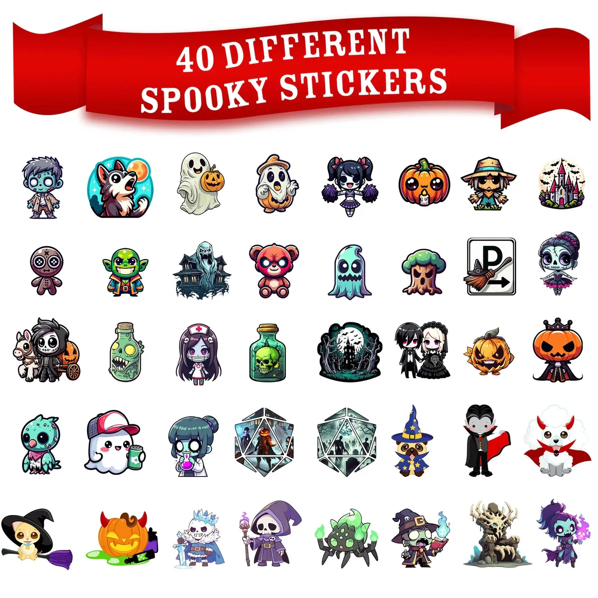 1985 Games: Fright Night Mystery Dice – Spooky Dice, Pin and Sticker Blind Bag - Image 6