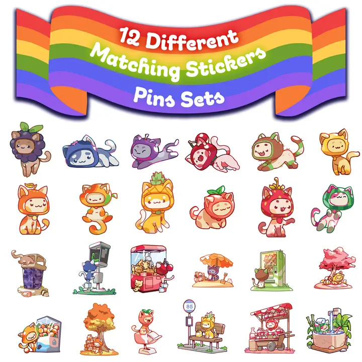 1985 Games: Milk Carton Mystery Dice Different Fruit Kawaii Cats Blind Box - Image 3
