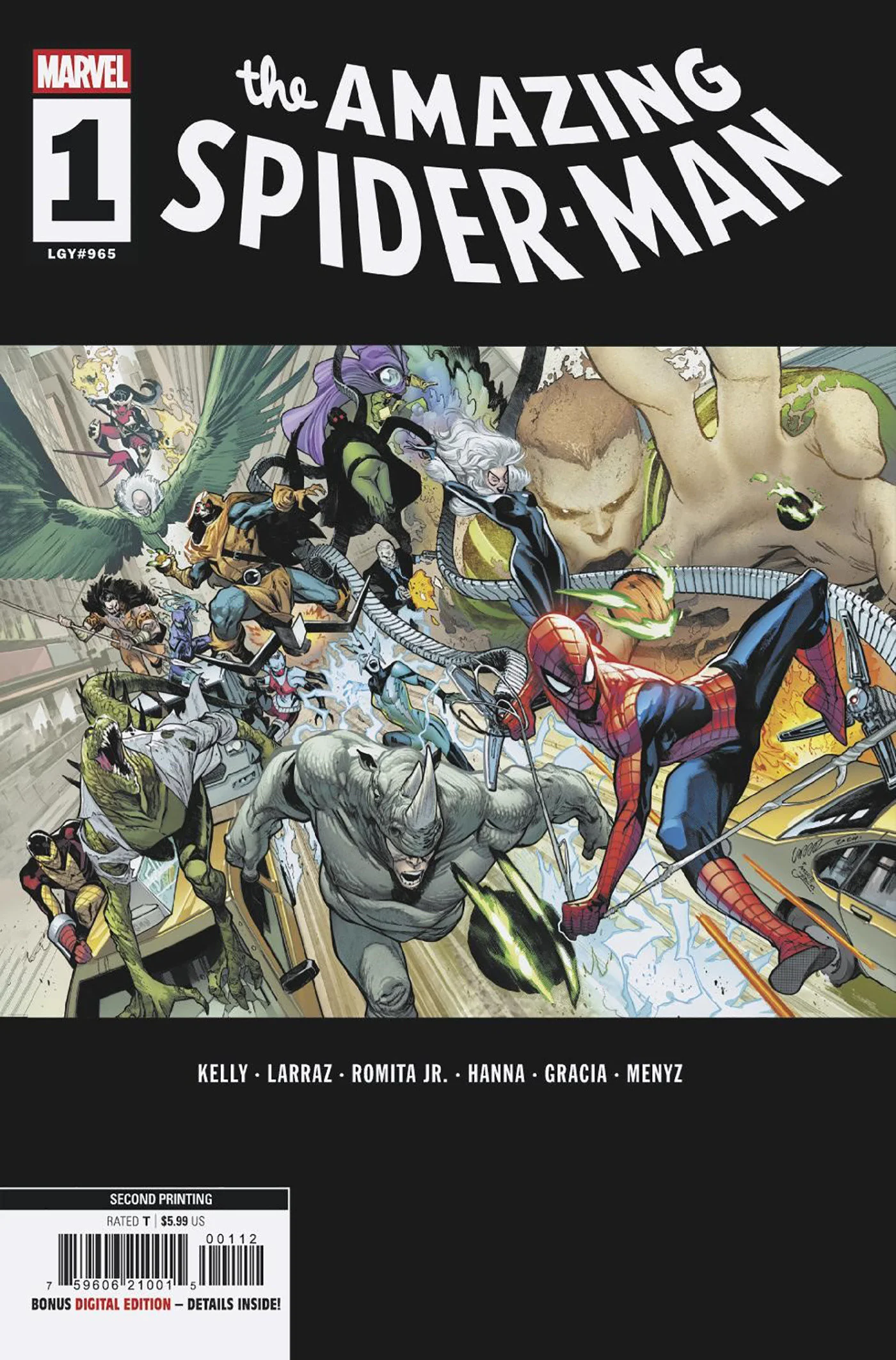 Amazing Spider-Man #1 2nd Print Pepe Larraz Variant