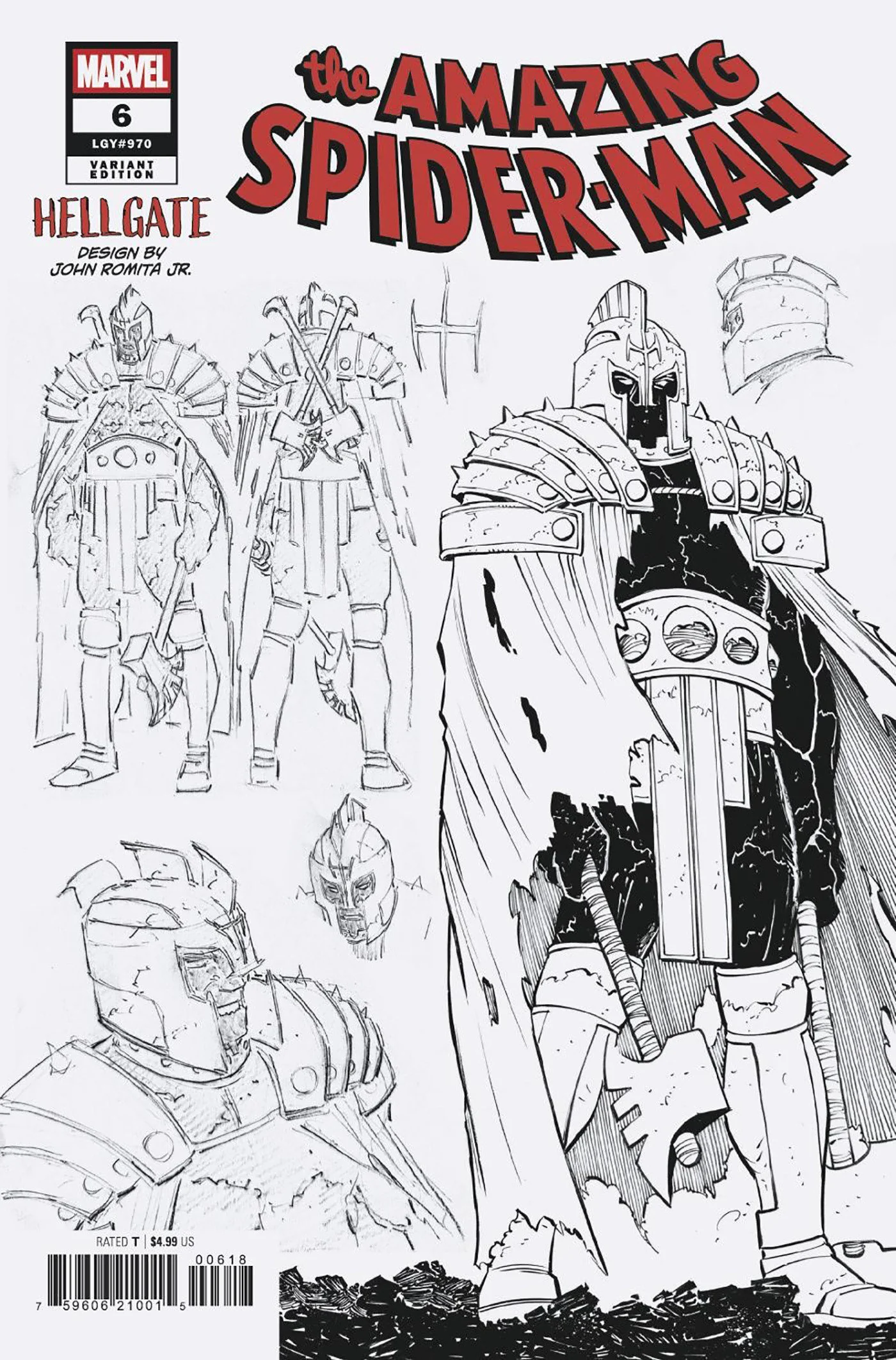 Amazing Spider-Man #6 John Romita Jr. Design Variant