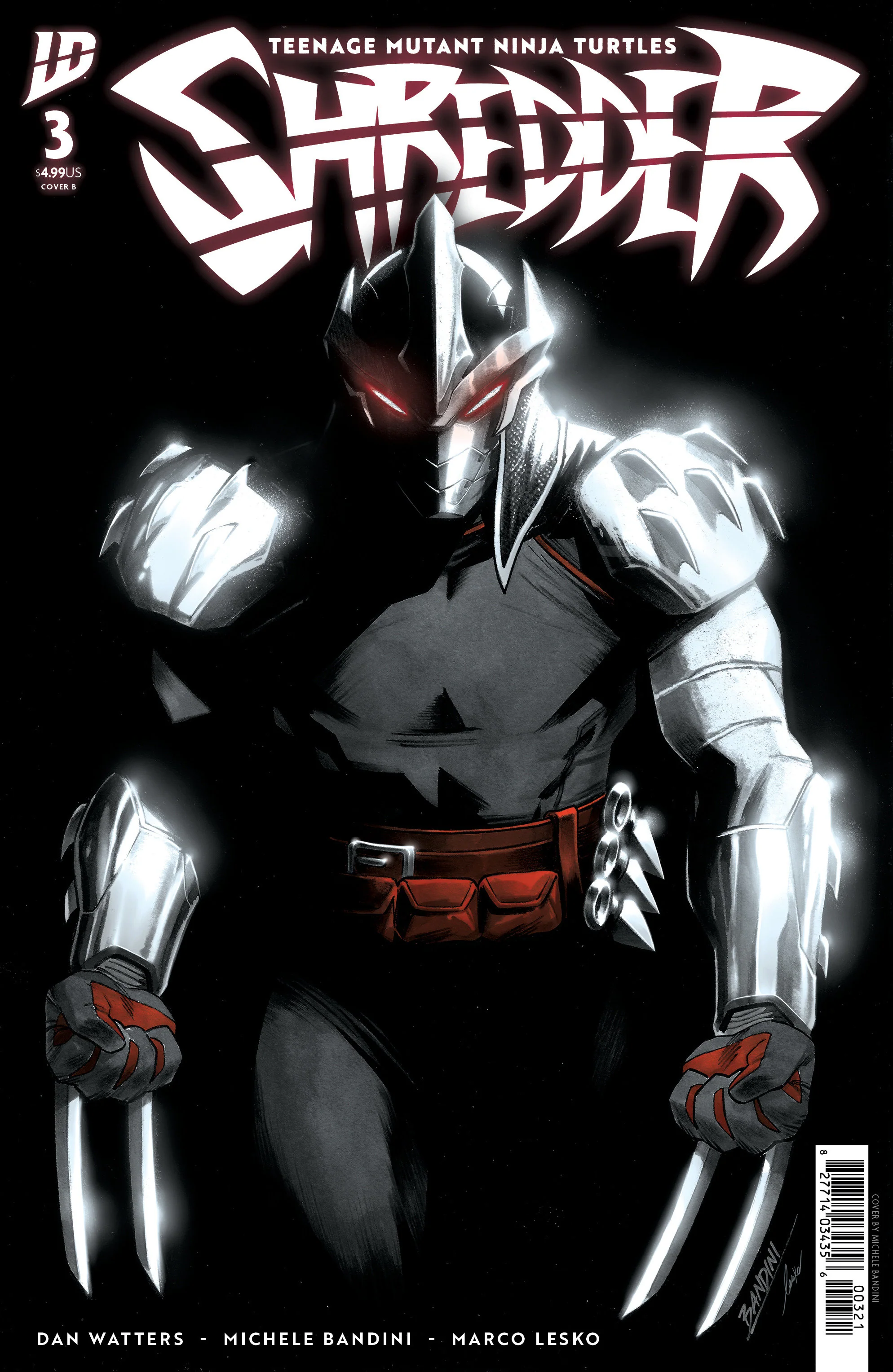 Teenage Mutant Ninja Turtles: Shredder #3 Variant B (Bandini)