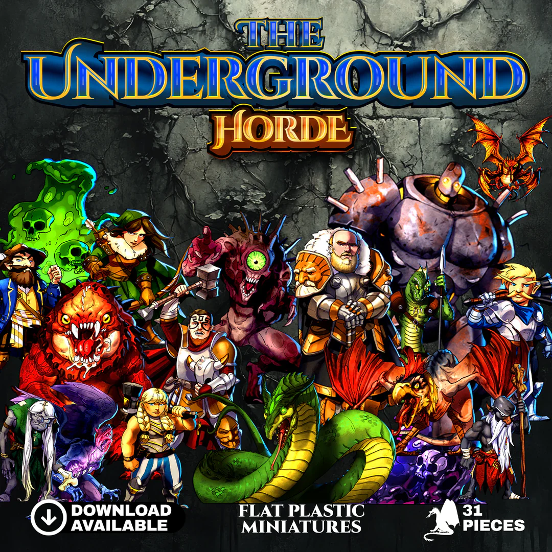 Arcknight - Flat Plastic Minis: Underground Horde (31 pc) - Image 3