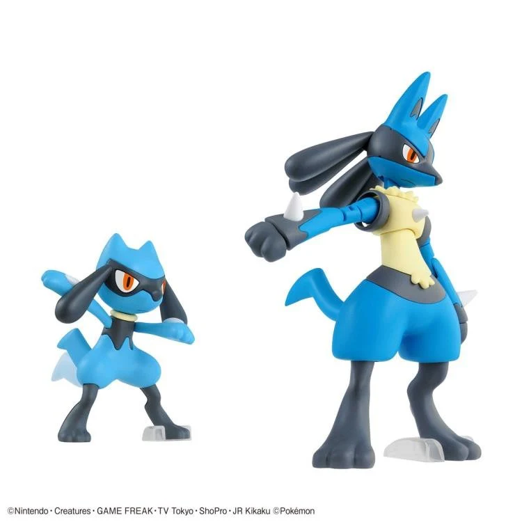 Bandai Pokemon Riolu & Lucario Model Kit