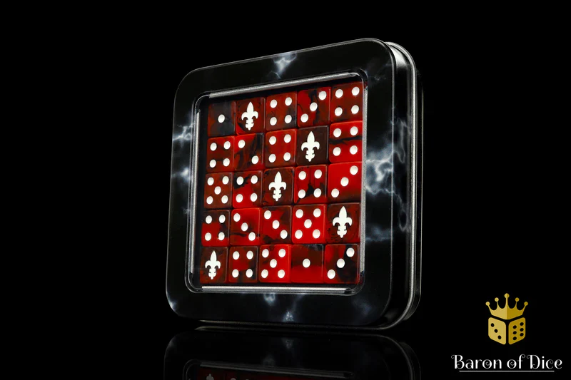 Barron of Dice: Fleur De Lis - Red