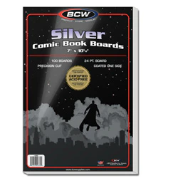 BCW Supplies: Backing Boards - Silver Age Comic 100CT (1-BBSIL)