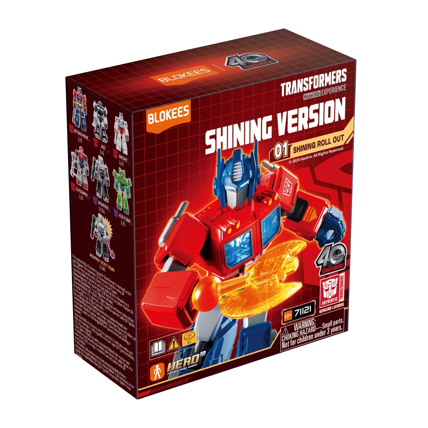 Blokees: Transformers - 4" Shining Version 01 Shining Roll Out Blind Box - Image 2