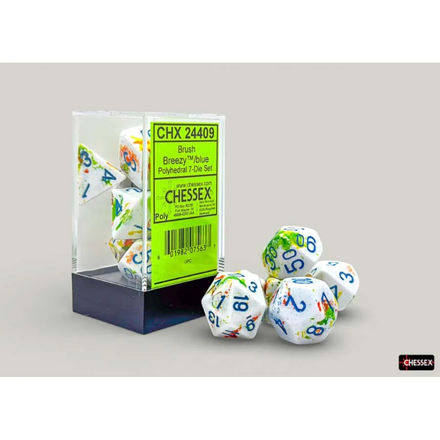 Chessex: Brush Polyhedral Dice Block (7 Dice) - Various Sets - Image 4
