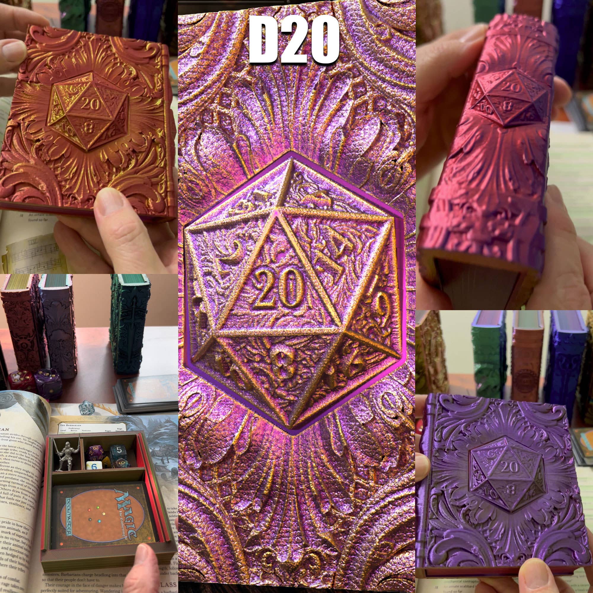 D20 Storage Tome for TTRPG, MTG, Pokemon, D&D Gaming! - Image 2