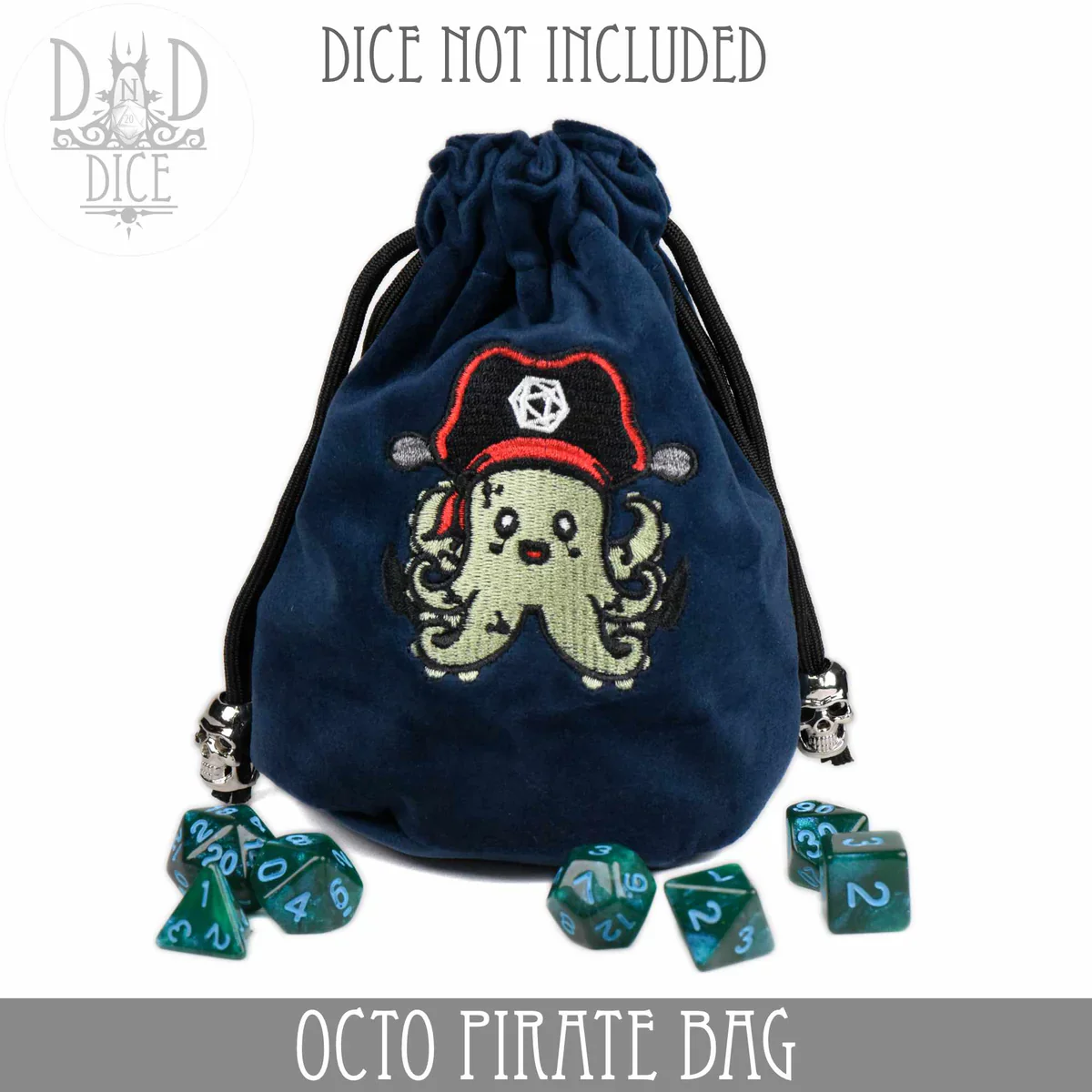 DND Dice Octo Pirate Dice Bag