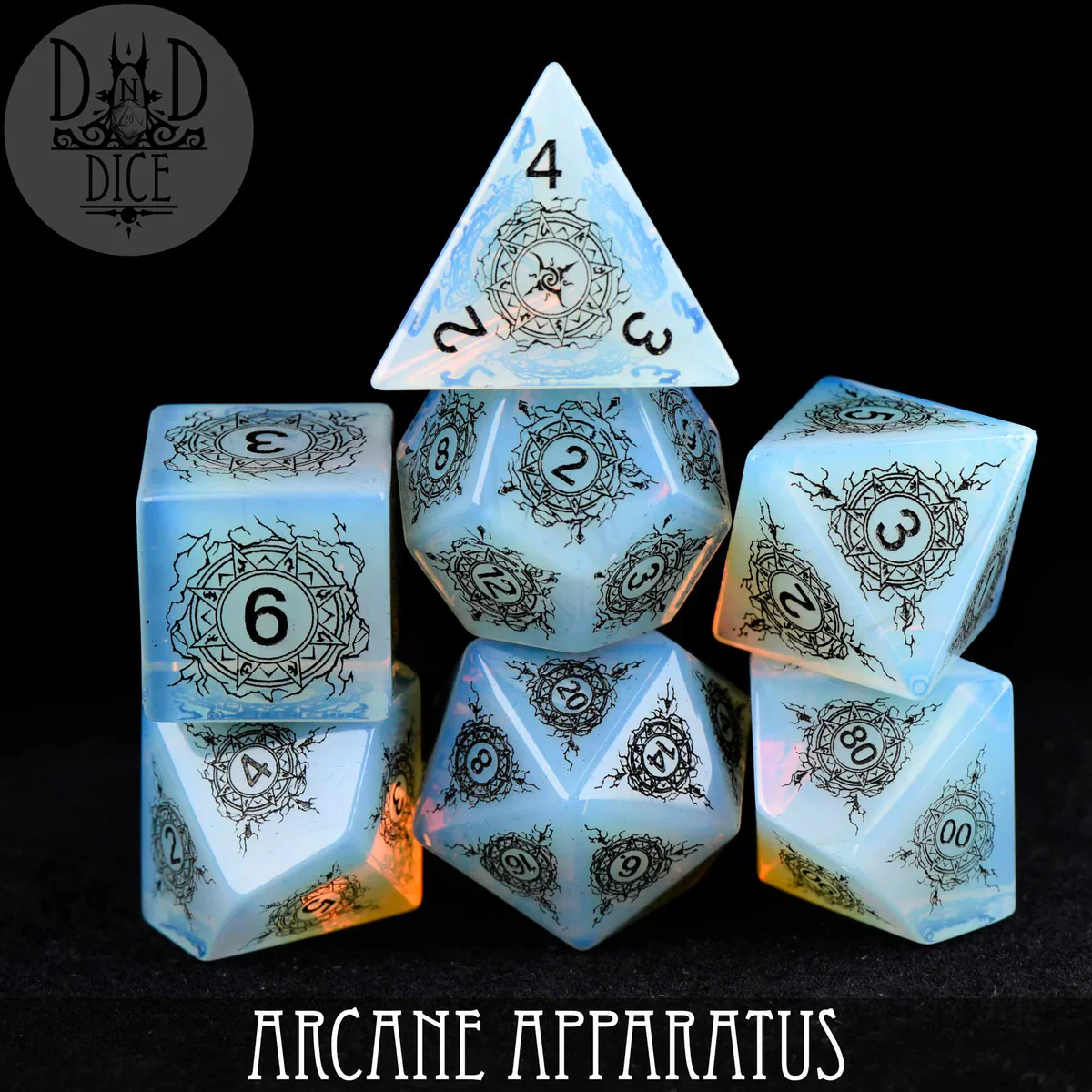 DND Dice Poly 7 Dice Set: Arcane Apparatus (Gift Box)