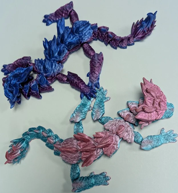 Game Habit Little Articulated Dragon Buddies - Various Colors