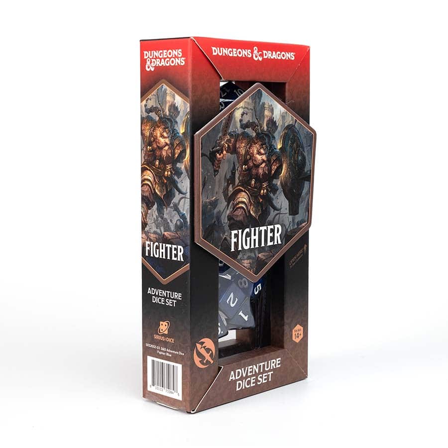 Dungeons & Dragons: Adventurer Dice: Fighter - Blue