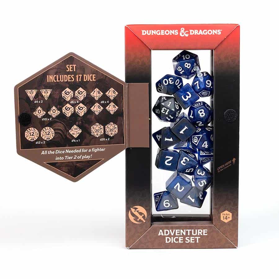 Dungeons & Dragons: Adventurer Dice: Fighter - Blue - Image 3