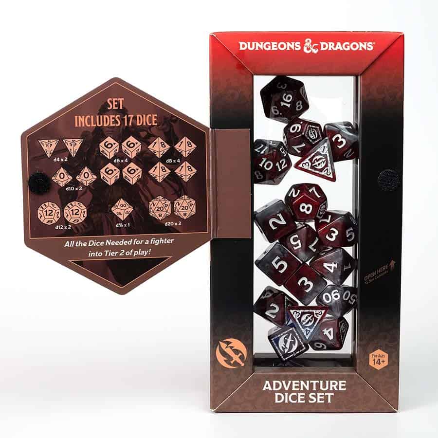 Dungeons & Dragons: Adventurer Dice: Fighter - Red - Image 3