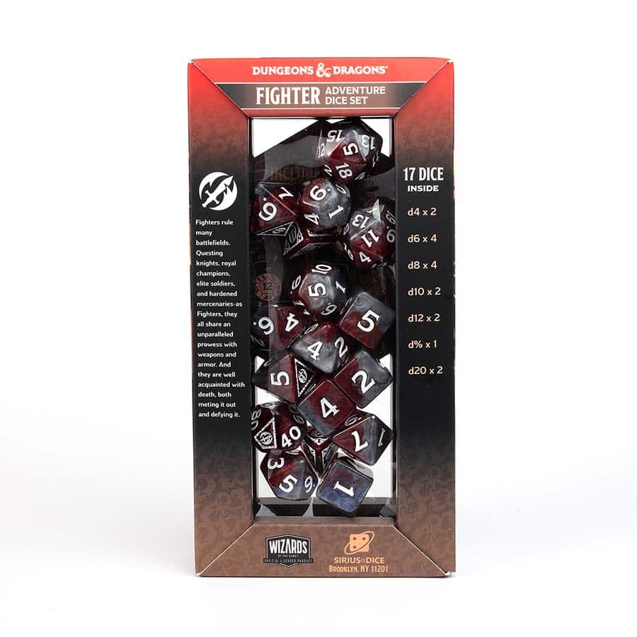 Dungeons & Dragons: Adventurer Dice: Fighter - Red - Image 4