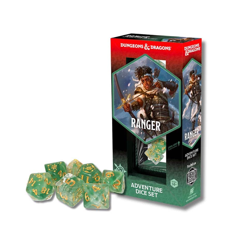 Dungeons & Dragons: Adventurer Dice: Ranger - White & Green