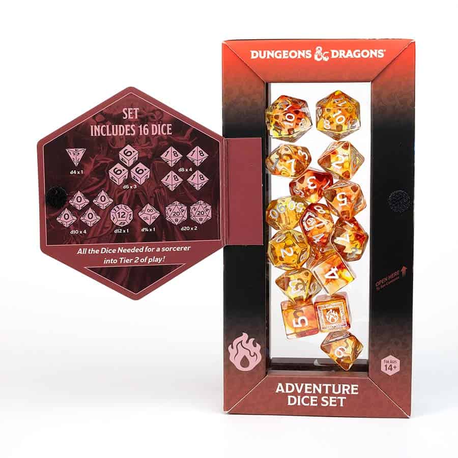 Dungeons & Dragons: Adventurer Dice: Sorcerer - Orange - Image 3