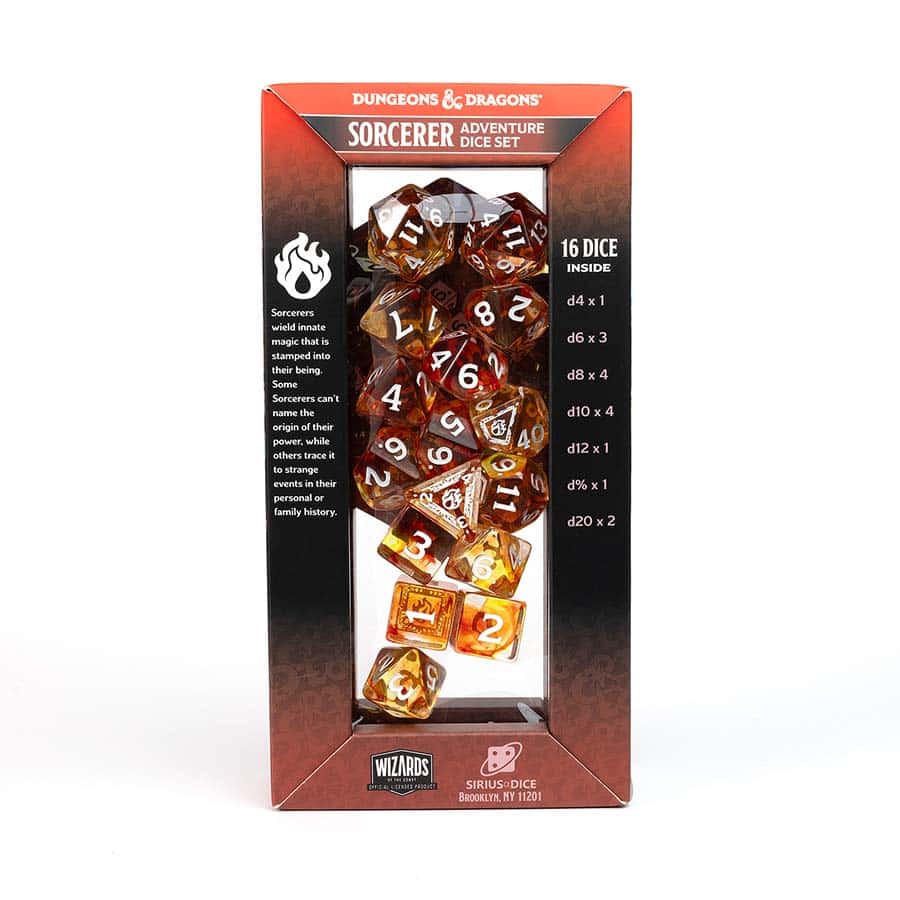 Dungeons & Dragons: Adventurer Dice: Sorcerer - Orange - Image 4