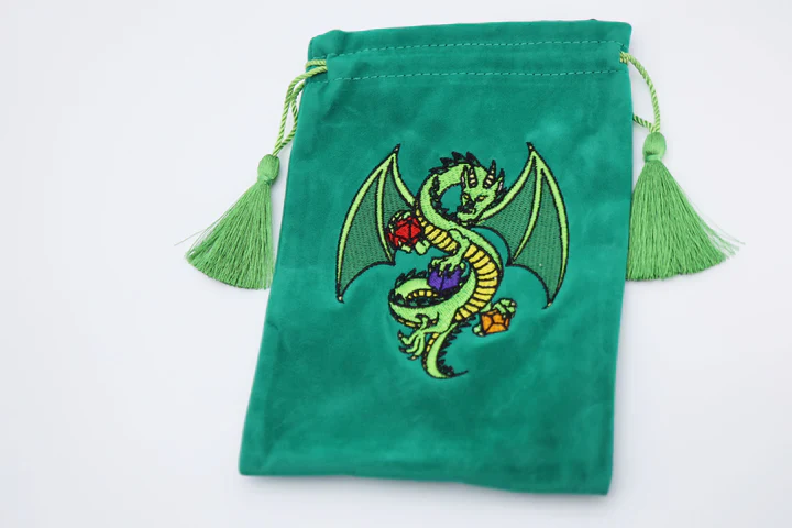 Foam Brain Dice Bag: Green Dragon