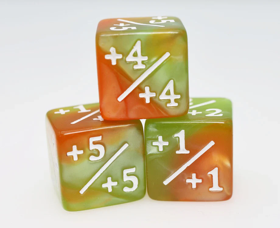 Foam Brain Magic The Gathering Counters +1/+1 Set of 8, Assorted Colors - Image 8