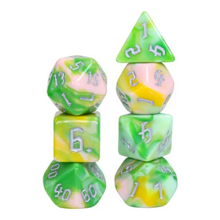 Foam Brain Weeping Willow Poly 7 Dice Set