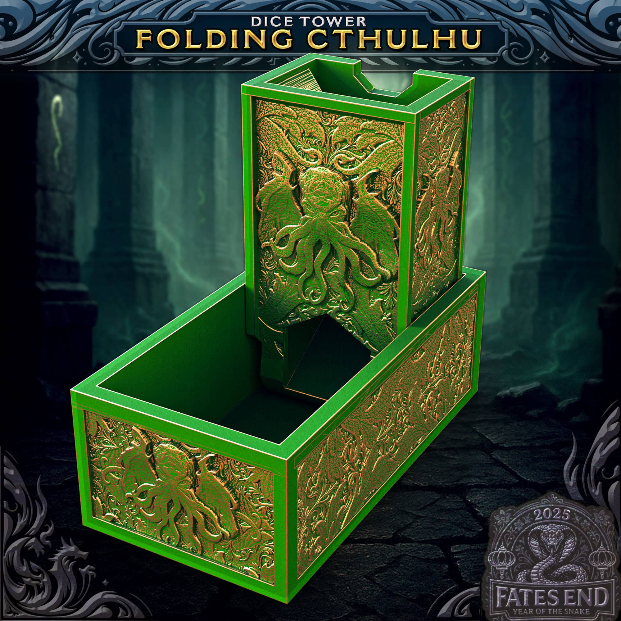 Folding Cthuhlu Tower & Storage | TTRPG, D&D, Daggerheart