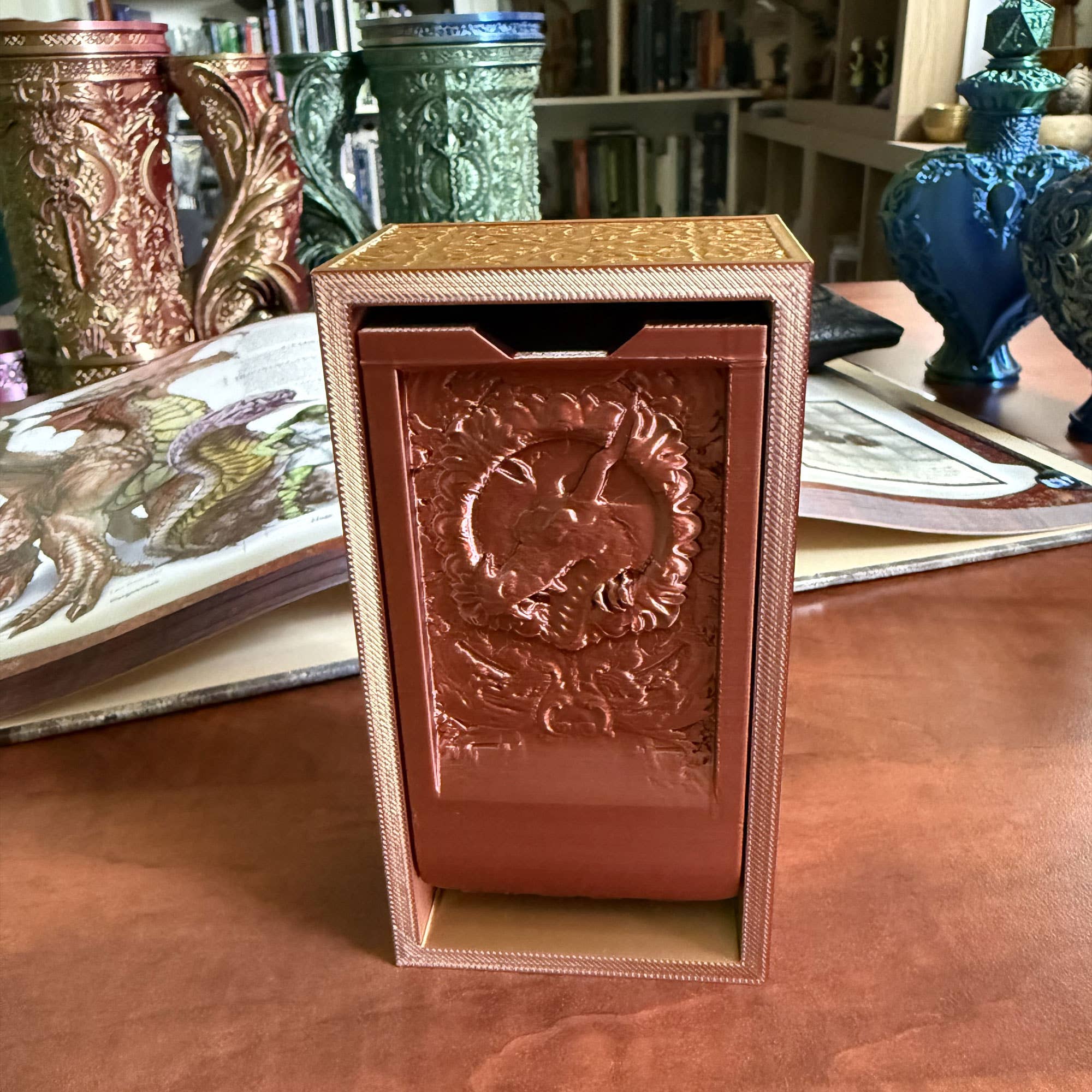 Folding Dragon Dice Tower & Storage | TTRPG, D&D, TCG, CoC - Image 3