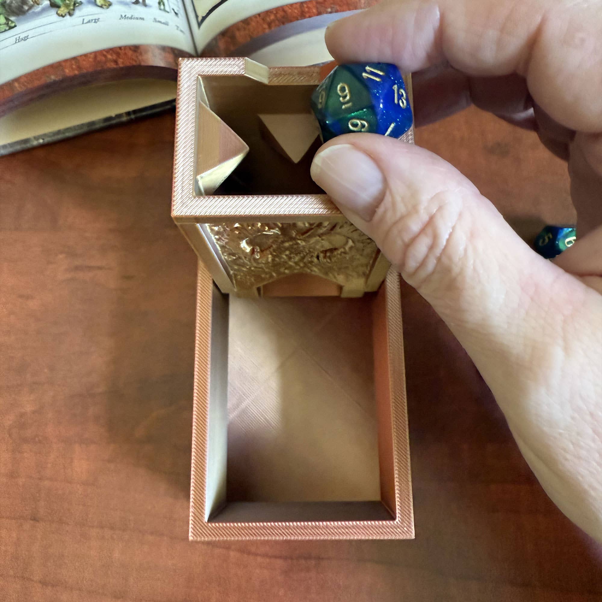 Folding Dragon Dice Tower & Storage | TTRPG, D&D, TCG, CoC - Image 8