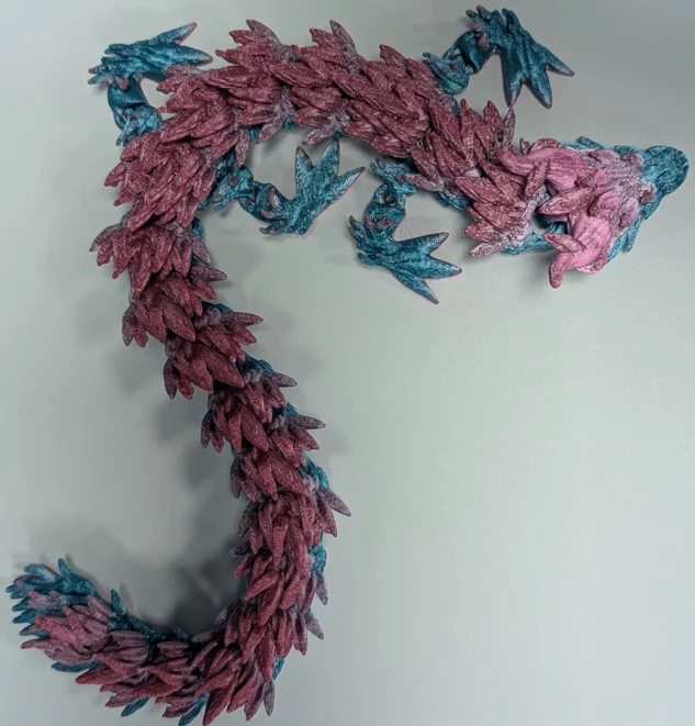 Game Habit Big Articulated Dragon Buddies - Various Colors