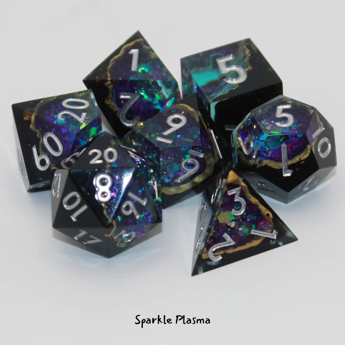 Game Habit Sharp-Edge Wave 3 Geode Dice - Image 2