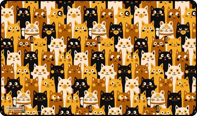 Gamermats Playmat: Cat Pattern by Tobe Fosneca
