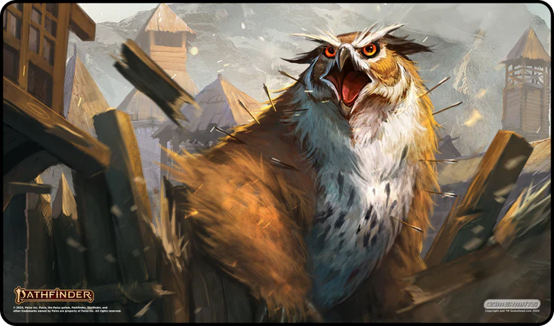 Gamermats Playmat: Giant Owlbear Attack - Pathfinder
