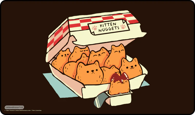 Gamermats Playmat: Kitten Nuggets by Tobe Fosneca