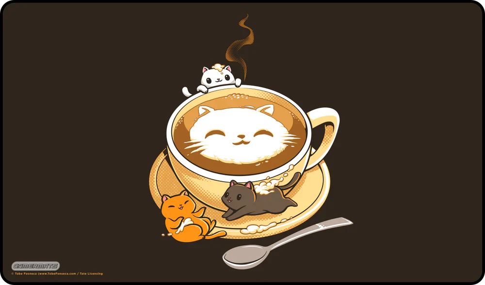 Gamermats Playmat: Latte Cat by Tobe Fosneca