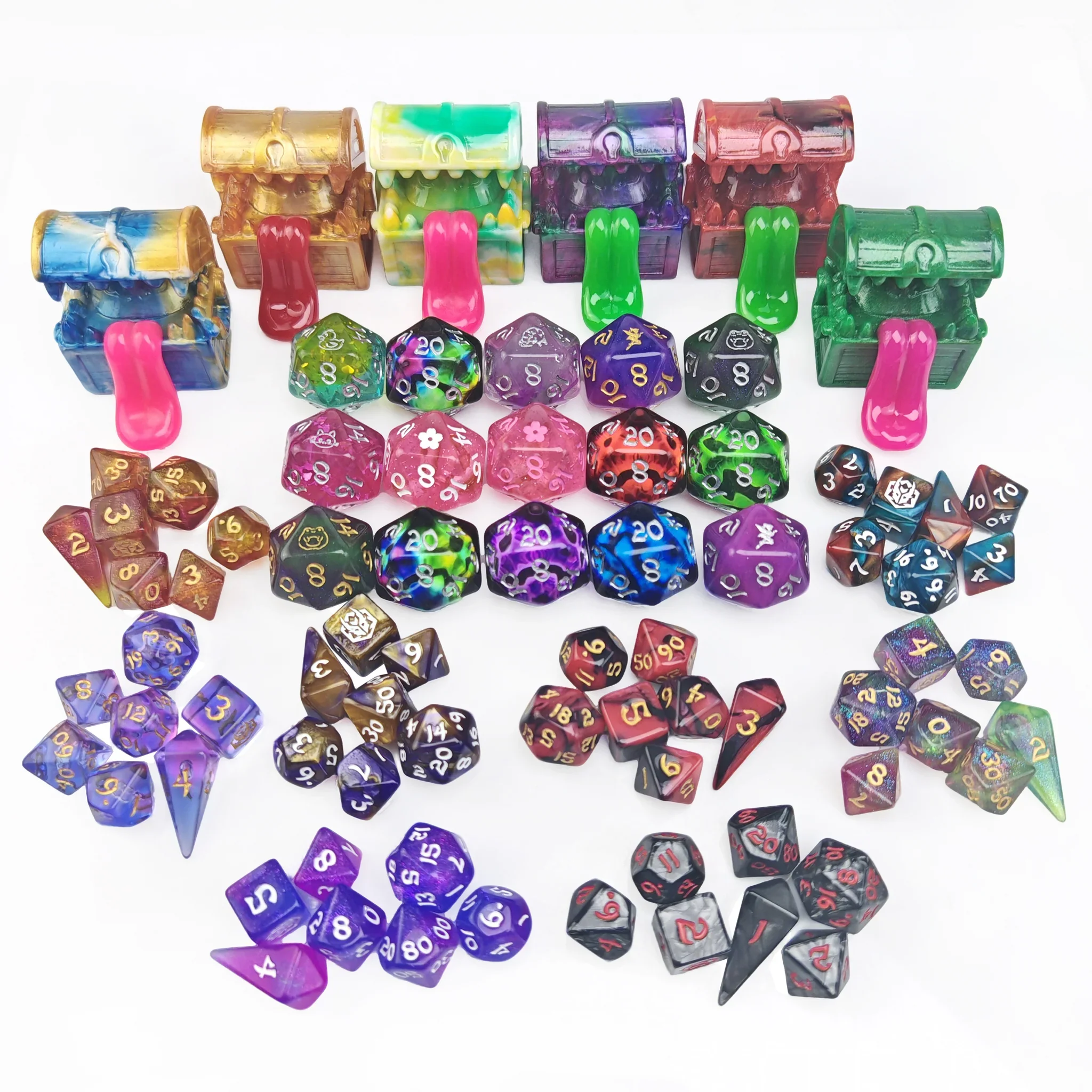 HYMGHO - Box of Tricks - Mystery Mini Dice, D20, and Resin Mimic - Image 2