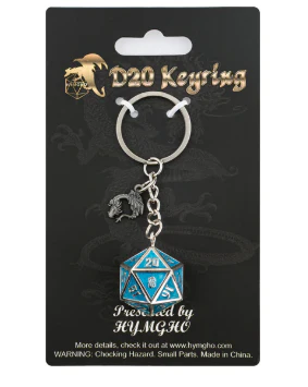 HYMGHO - D20 Keychain Draconis - Glow in the Dark