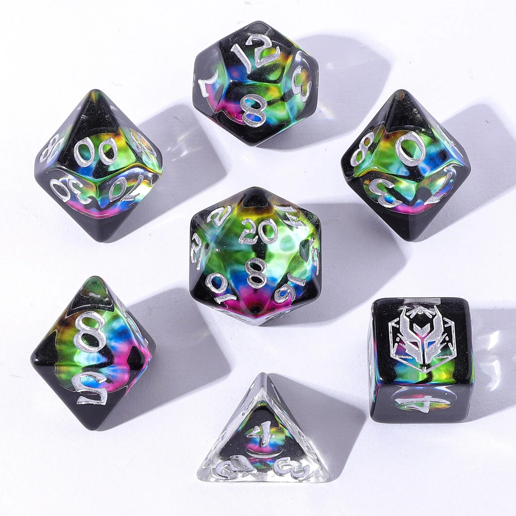 HYMGHO - Wyrmforged Rollers Round Edge Resin RPG Dice Sets - Image 11