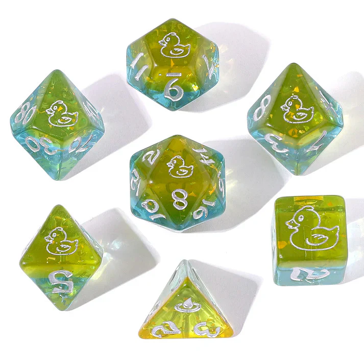 HYMGHO - Wyrmforged Rollers Round Edge Resin RPG Dice Sets - Image 2
