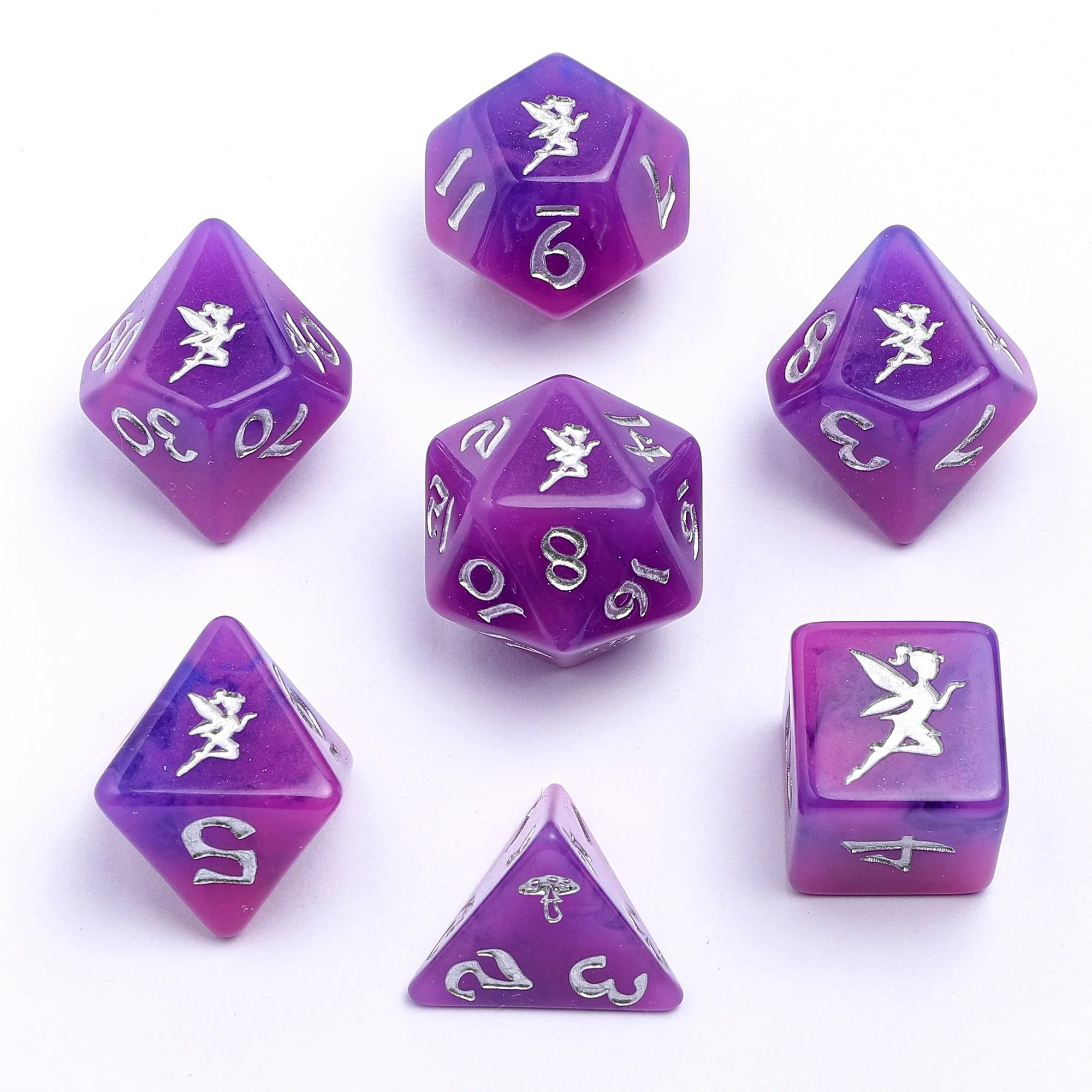 HYMGHO - Wyrmforged Rollers Round Edge Resin RPG Dice Sets - Image 6