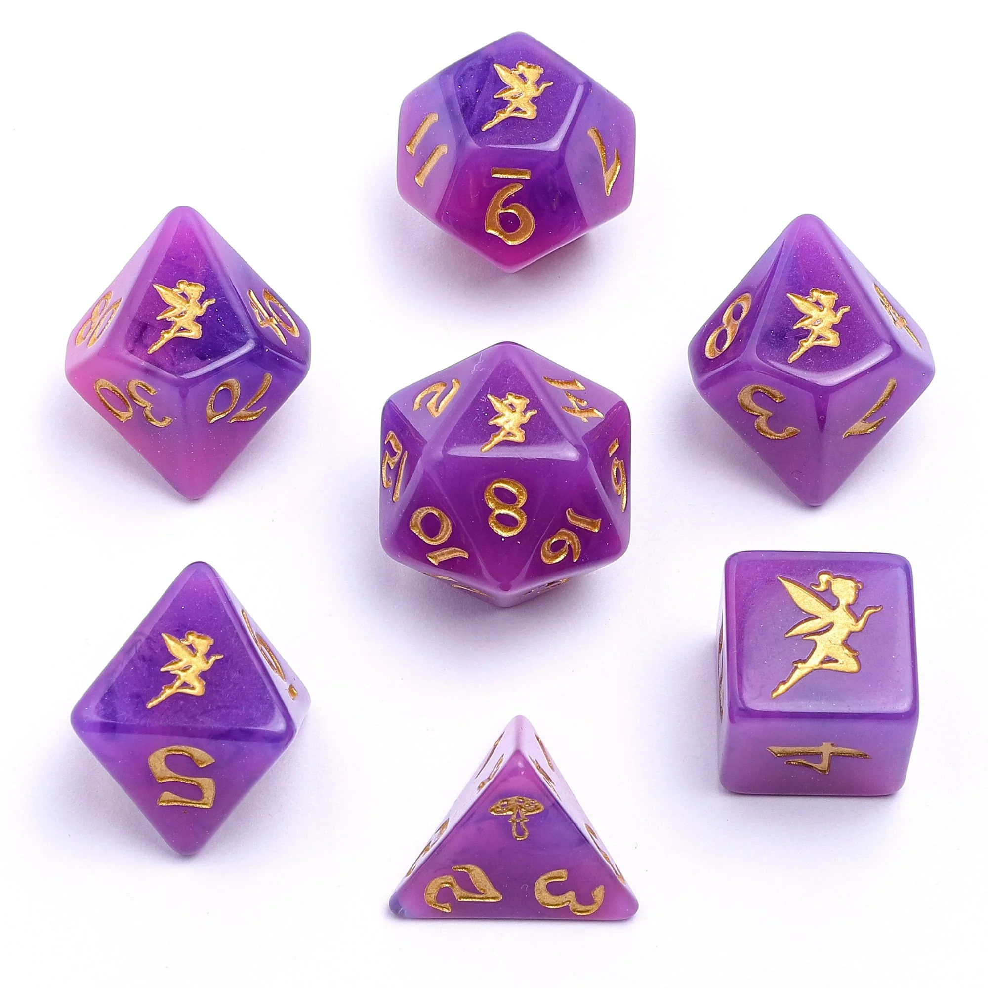 HYMGHO - Wyrmforged Rollers Round Edge Resin RPG Dice Sets - Image 7