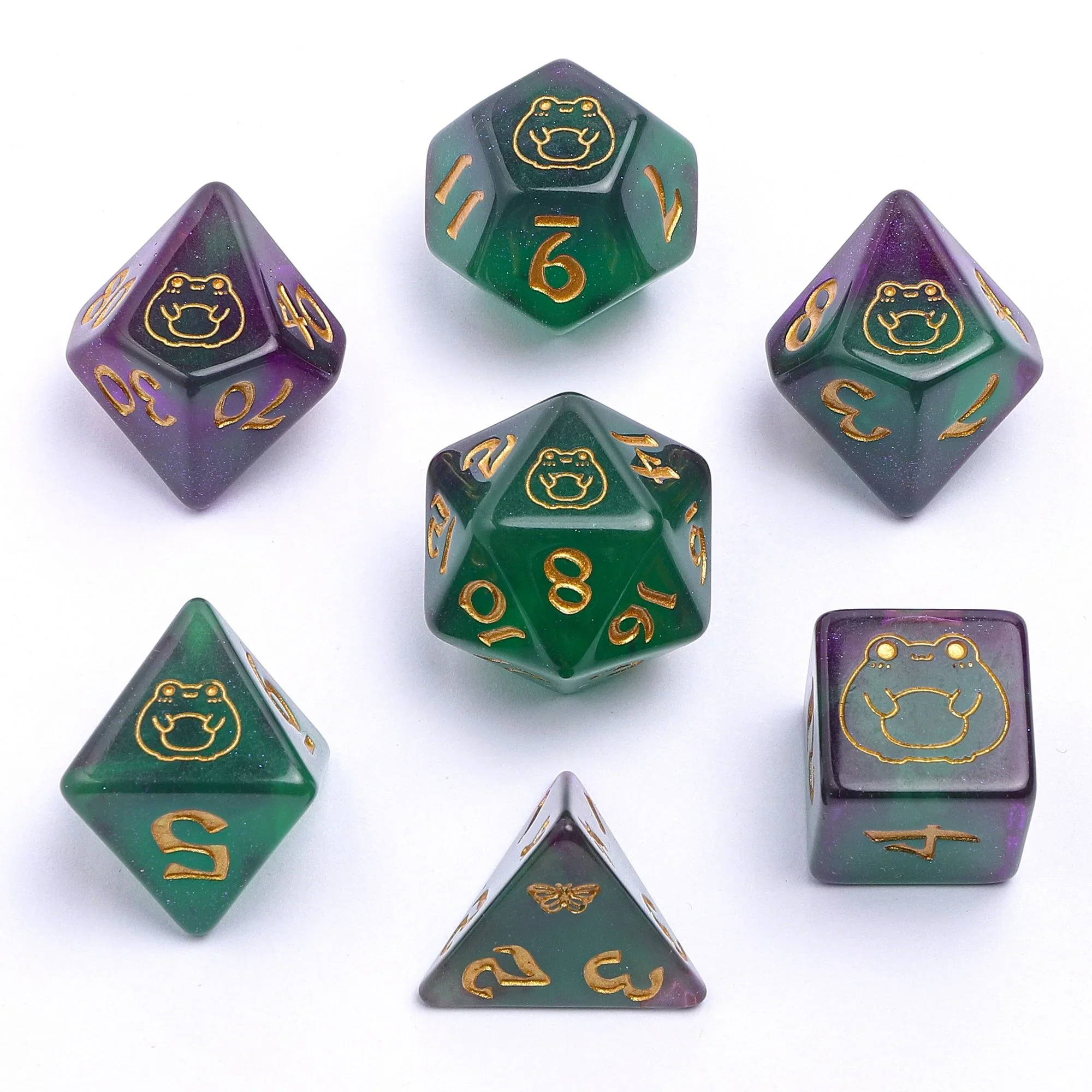 HYMGHO - Wyrmforged Rollers Round Edge Resin RPG Dice Sets - Image 9