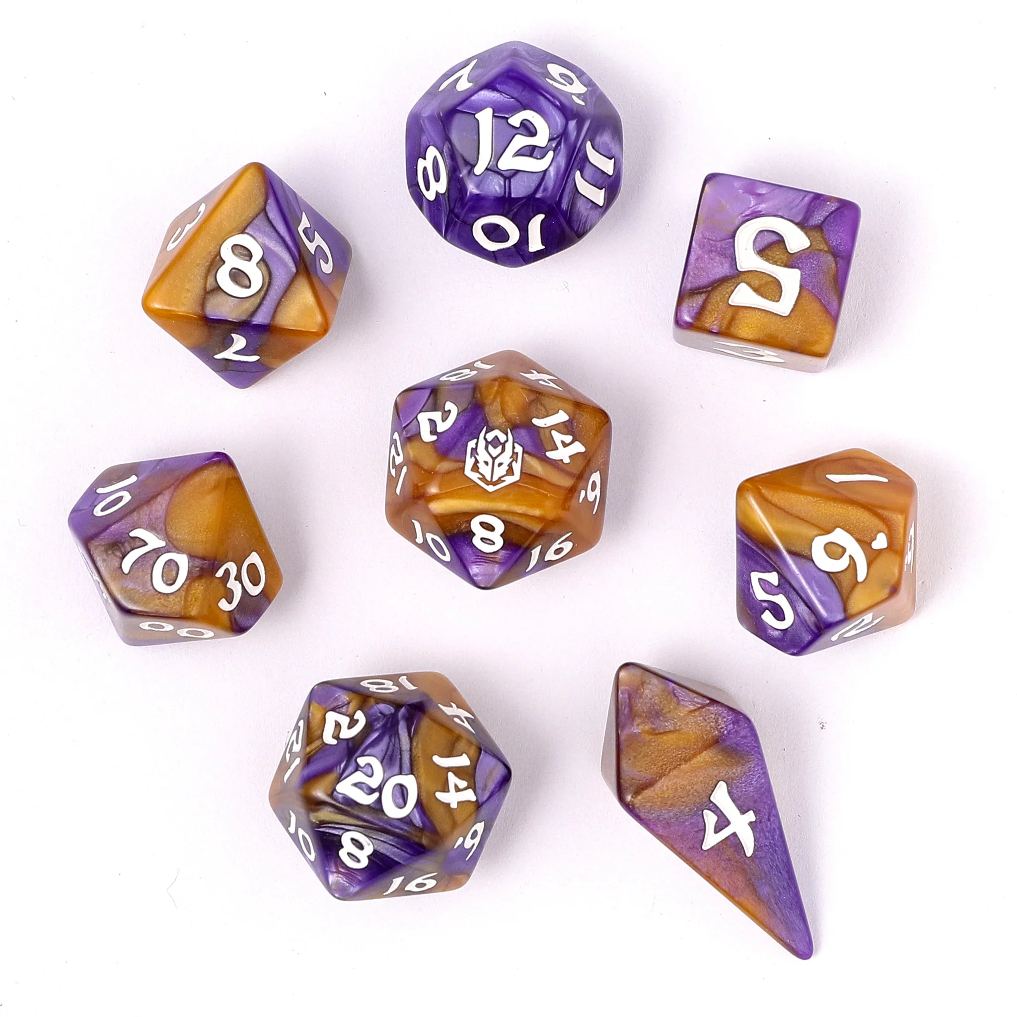 HYMGHO - Wyrmforged Rollers - Rounded Edge 8 Piece Polyhedral Dice sets - Image 13