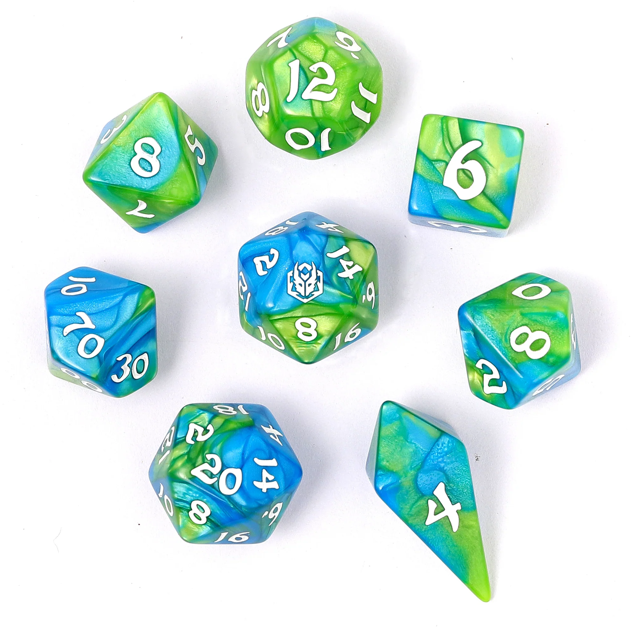 HYMGHO - Wyrmforged Rollers - Rounded Edge 8 Piece Polyhedral Dice sets - Image 14