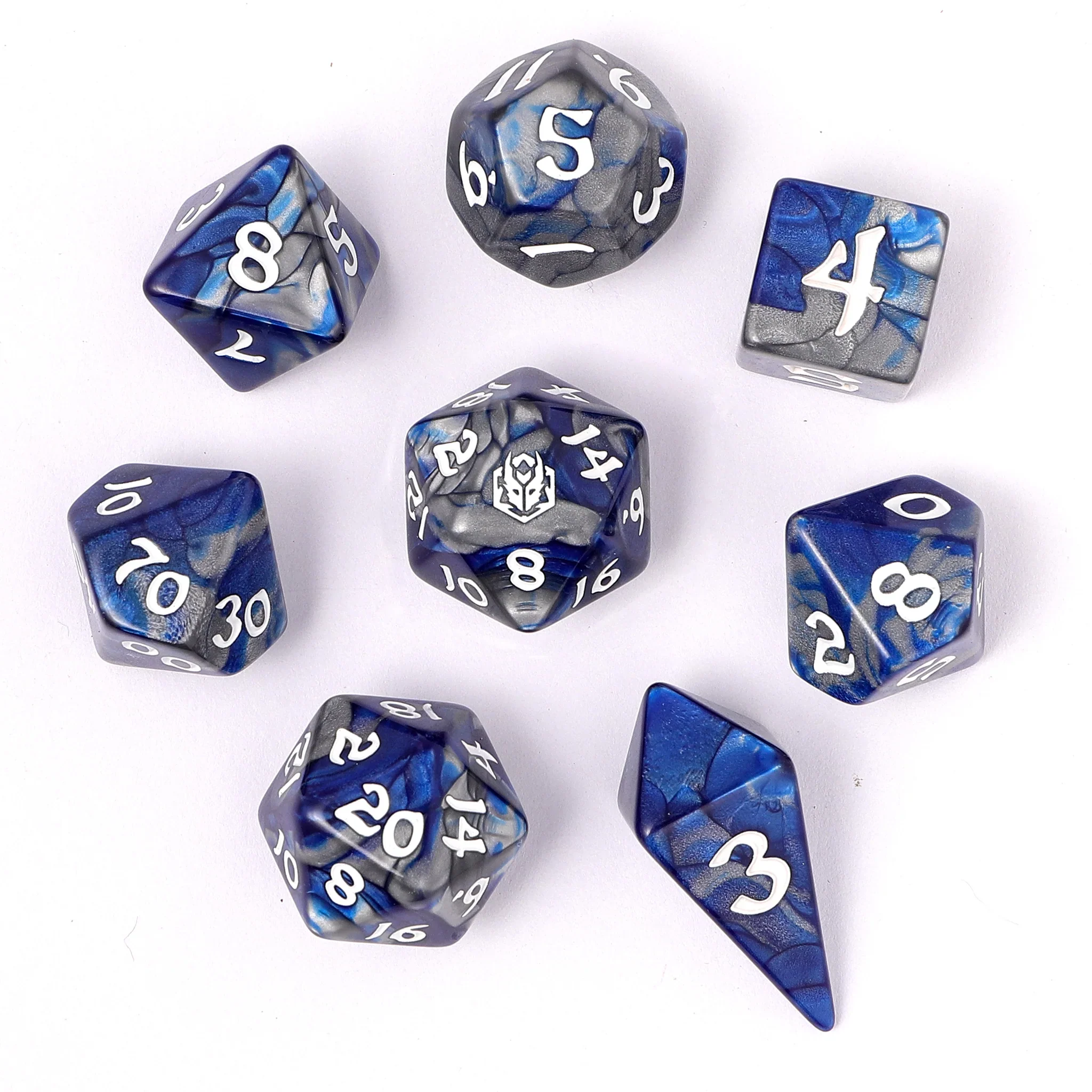 HYMGHO - Wyrmforged Rollers - Rounded Edge 8 Piece Polyhedral Dice sets - Image 5