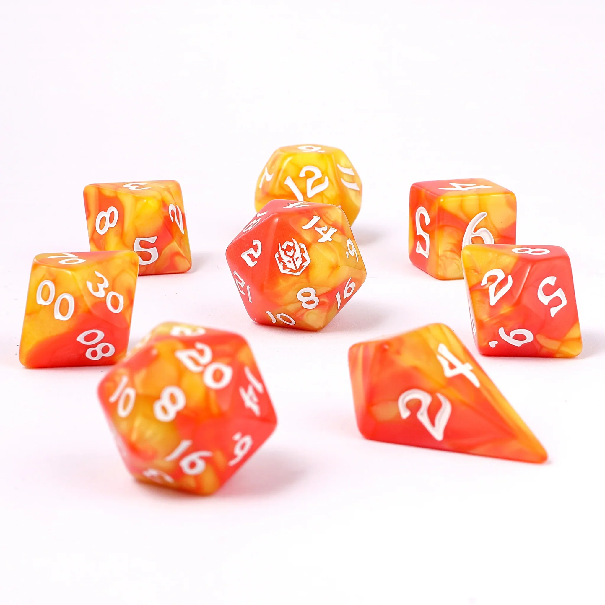 HYMGHO - Wyrmforged Rollers - Rounded Edge 8 Piece Polyhedral Dice sets - Image 7