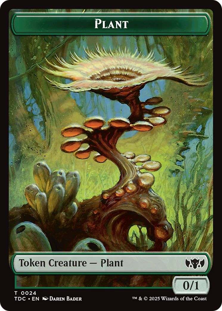 Insect (0022) // Plant Double-Sided Token [Tarkir: Dragonstorm Commander Tokens] - Image 2