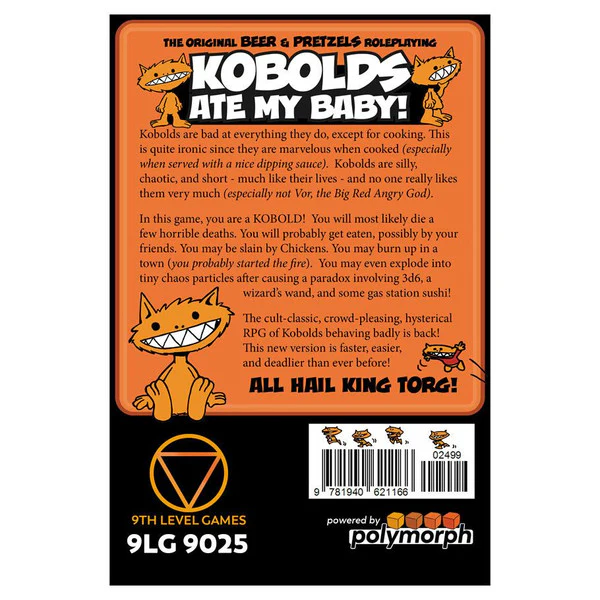 Kobolds Ate My Baby! (the Orange Book) RPG - Image 2