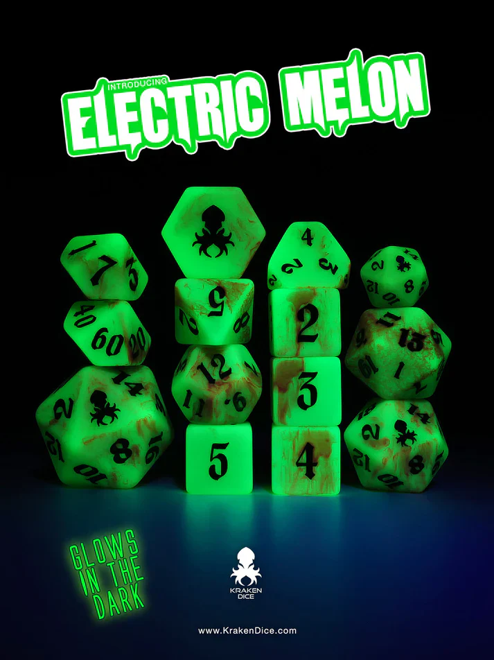 Kraken Dice - Glow In the Dark Sets